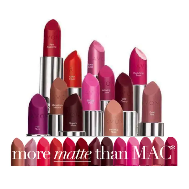 Avon True Colour Lipstick PERFECTLY MATT Lip Color Stick Hydrating SPF15