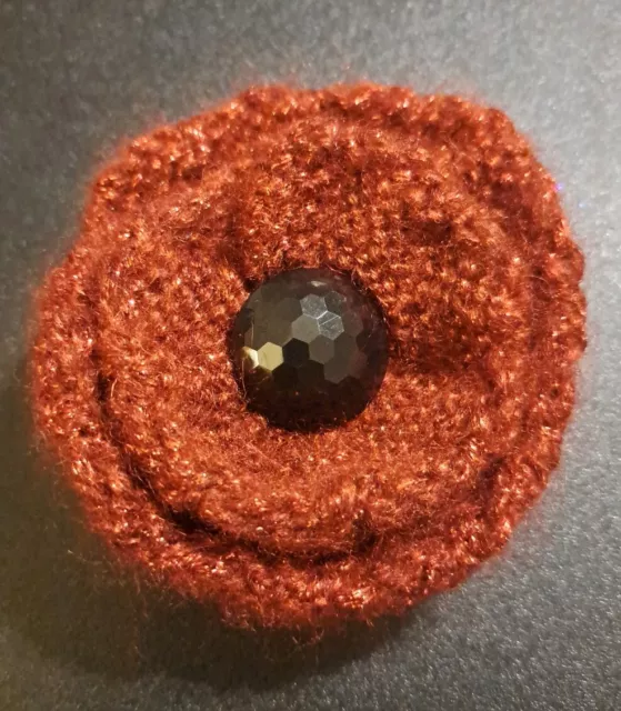 Glitter on sale poppy brooch
