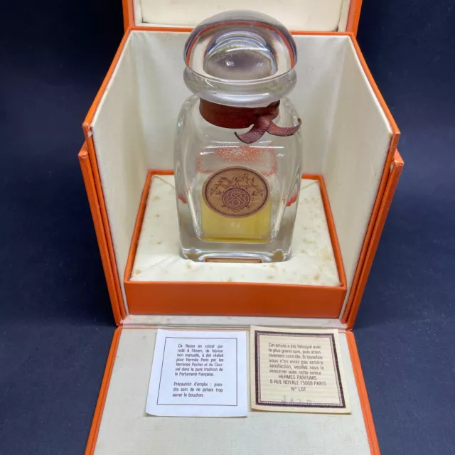 Flacon Eau d' HERMES Cristal verreries Pochet du Courval 120ml n° 297