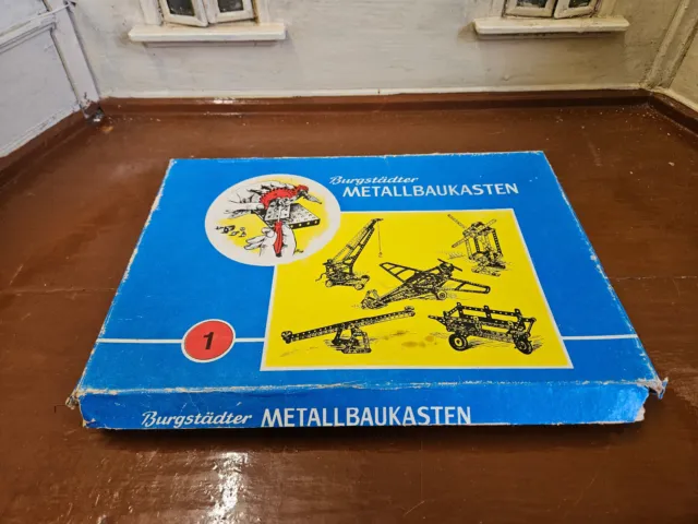 (RB)5025-741-Burgstädter Metallbaukasten als Ersatzteilspender Spielzeug Deko