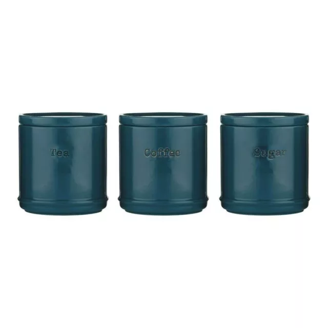 Kilner Glass 3 Stackable Tea Coffee Sugar BonBon Candy Cookie Storage Jars