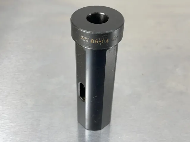 Global CNC 86-04 #2MT Drill Socket 1-1/2" OD Tool Holder Bushing #2 Morse Taper