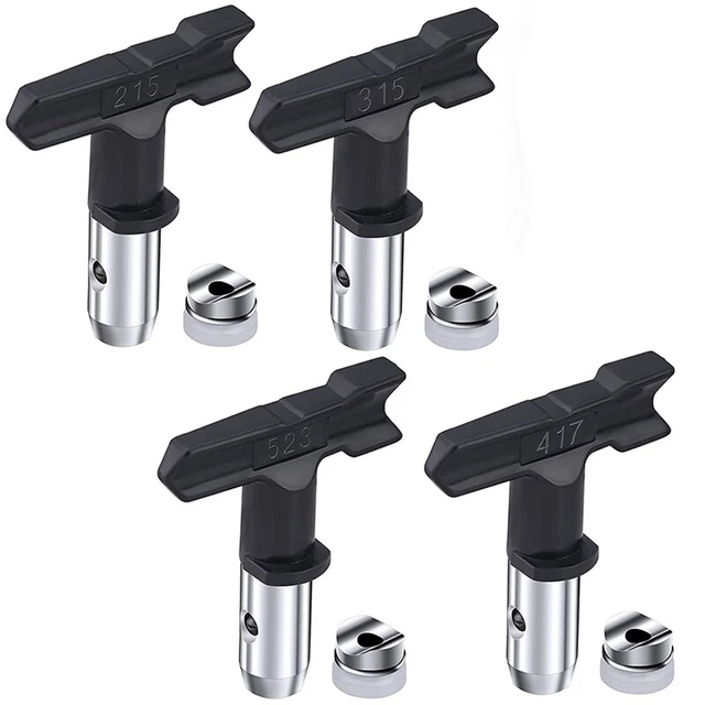 4 pz punte ugelli spray vernici airless reversibili, spruzzatore airless T9M5