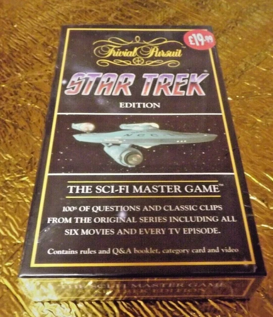 TRIVIAL PURSUIT GAME STAR TREK Edition VHS cassette QUIZ unavailable