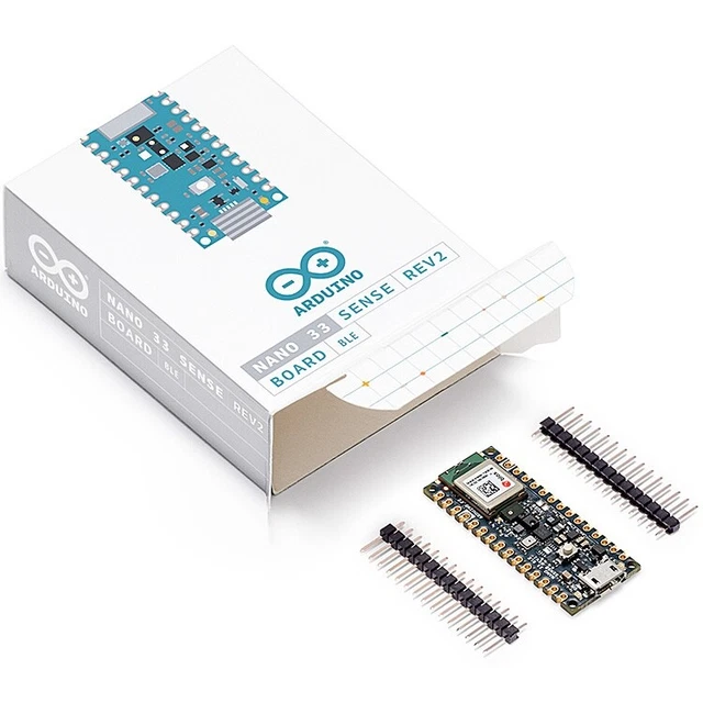 ARDUINO NANO 33 BLE Sense Rev2, nRF52840 + Sensoren für KI, IMU, 64MHz ...
