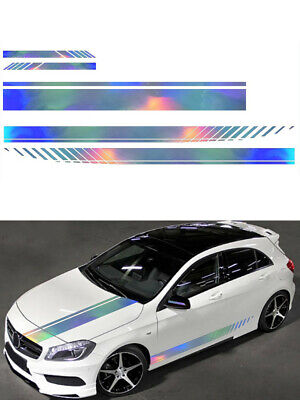 Laser Reflective Stickers For Car Hood Cover Rear-view Mirror Graphics Decals
