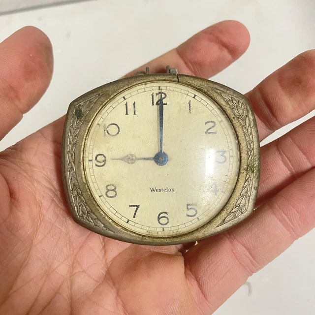 1940S ANTIQUE AUTO Westclox dash clock Vintage Chevy Ford Hot rat Rod