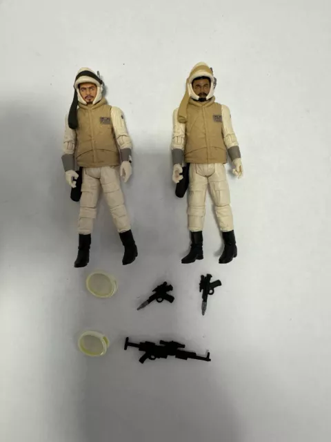 Star Wars Vintage Hoth Rebel Trooper African American 2 Figures from Pack New