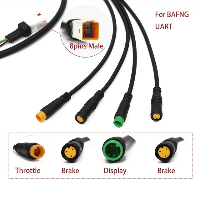 Bafang E-Bike Motor Kabel 1T4 - Kompatibel Mit M400 M300 M200 CAN/UART