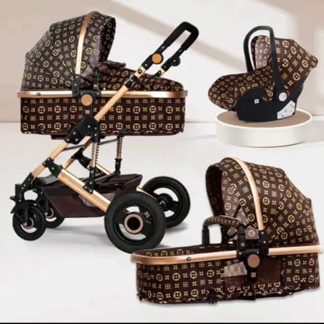 3 In 1 Pram Stroller Designer Looks