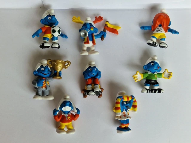 Peyo - Schtroumpfs - série complète 8 figurines McDonald's 1997 - TBE