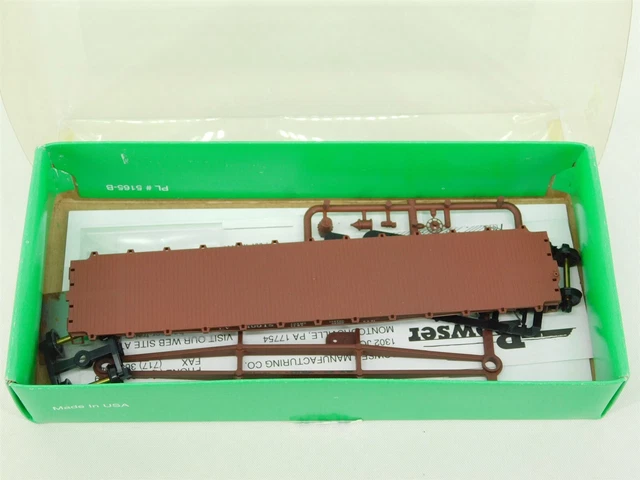 HO Scale Bowser Kit 55957 LV Lehigh Valley 50' Flat Car #10018 HO Scale Bowser Kit 55957 LV Lehigh Valley 50' Flat Car #10018