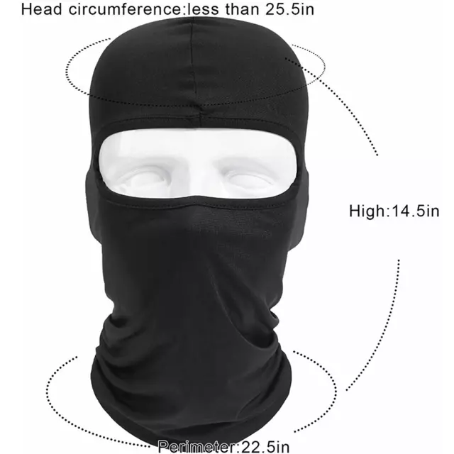 Ski Mask Full Face Cover UV Protection Balaclava Winter Thin Neck Gaiter for Men 2
