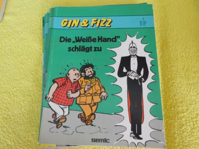 Gin & Fizz  Band  1 - 6 Komplett  Semic Verlag GmbH   1982/83 (Harry und Platte)
