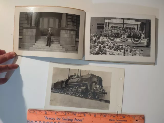 LIMA Locomotive Works BUILDERS PHOTO Book 17 Pages Back to Back Souvenir