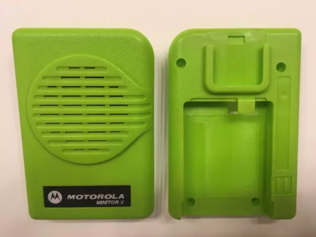 New Green Front & Rear Housing For Motorola Minitor V (5) Pager...