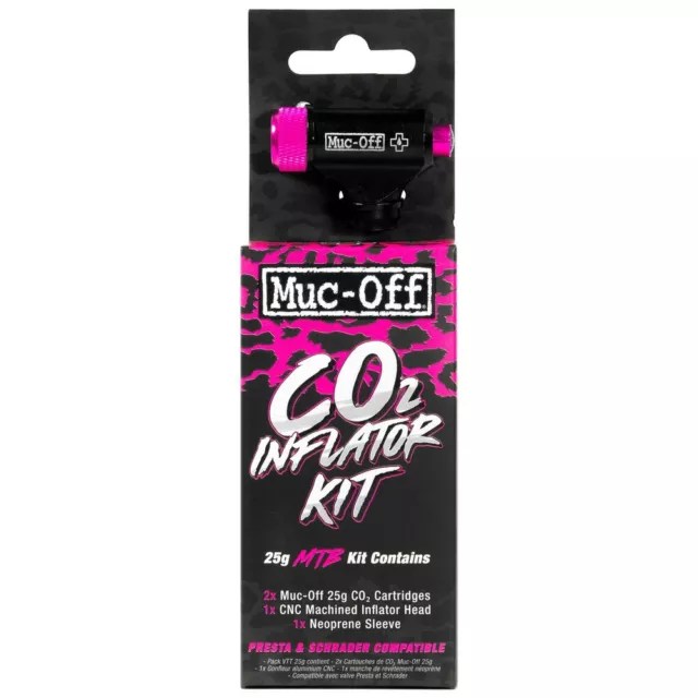 Muc-Off Mtb Co2 Inflator Kit – Co2 Pump – For Tubeless & Std Tubes