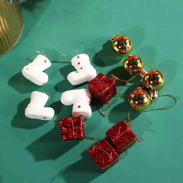 Mini Christmas Ornaments Handwork Gift Box Xmas Tree Accessories New Year Party