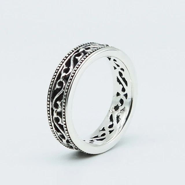 Celtic Knot  Silver 925 Men Band Ring Women Vintage Biker Wedding Gift Skull