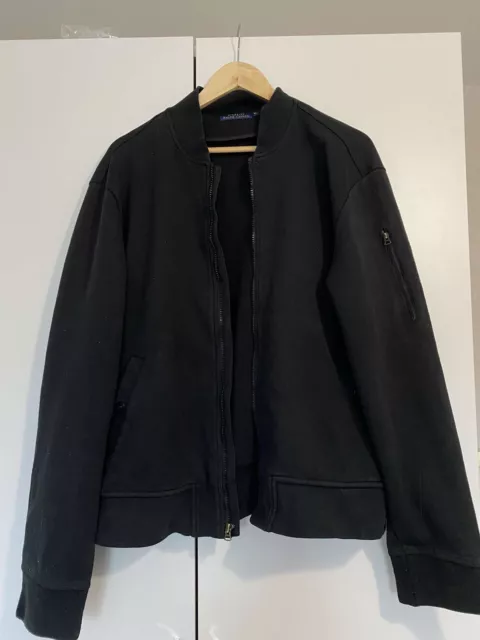 Ralph Lauren Bomber Jacket Xl Vintage Black 1990s