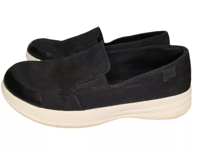 FITFLOP Sporty Pop Skate Slip On Loafer Shoe Althletic Black US Size 7 3