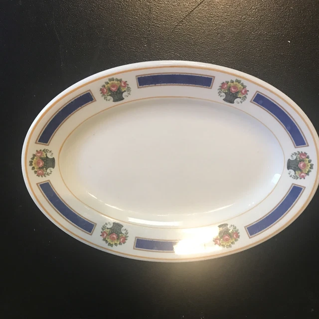 Mayflower Hotel Oval Side Plate Washington DC Buffalo China Restaurant Ware Vtg