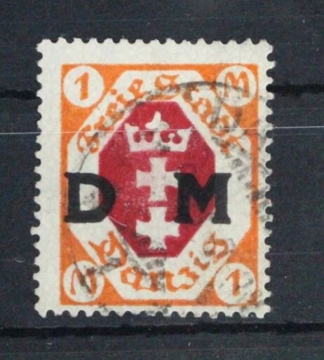 Danzig Dienstmarken 11 gestempelt geprüft Infla Berlin #FH100