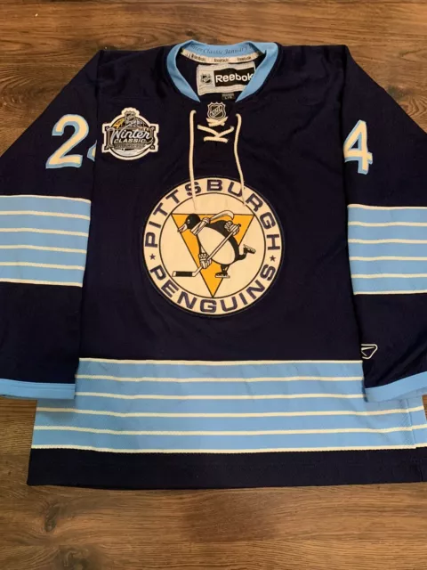 Reebok Pittsburgh Penguins 2011 Winter Classic Jersey #29 Fleury Youth L /  XL