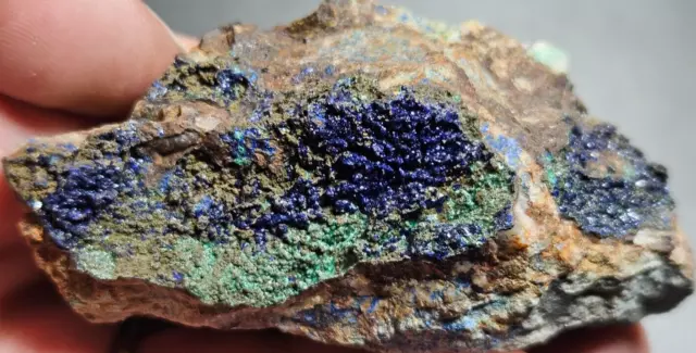 Azurite Malachite *Video* Mineral Crystal Specimen Mineral Hill Lapidary 98 Gram