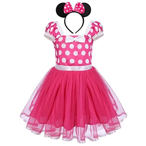 IBTOM CASTLE Toddlers Girls' Polka Dots Christmas Birthday Princess Leotard C...