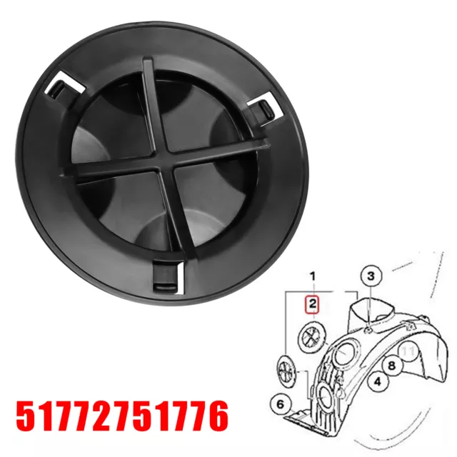 Vorderradkotflügel Deckel Abdeckung Radhaus Für Mini Cooper R56 R60 #51772751776