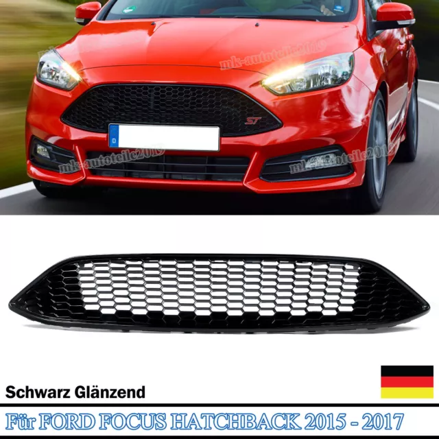 Grill Frontgrill Kühlergrill 1875314 Für FORD FOCUS 2015-2017 Kühlergitter Glänz