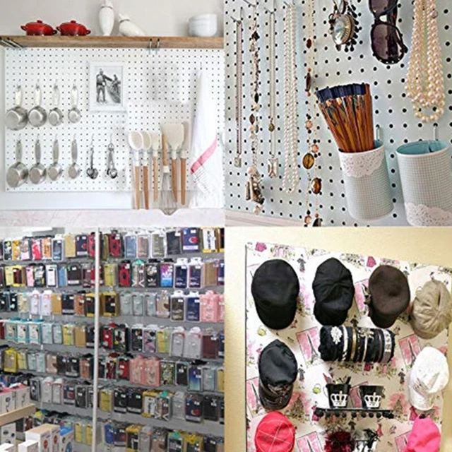 Gancho de pared para tablero herramienta plata surtido 81 piezas boutiques industriales