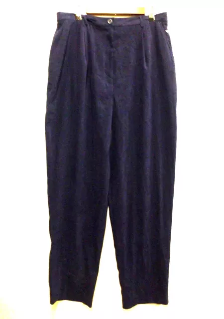 Coldwater Creek Womens Size TXL Blue Pleated Dress Pants New Without Tags