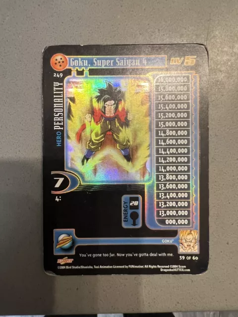 goku super saiyan 4 Dragon Ball GT TCG Unlimited Ultra Rare