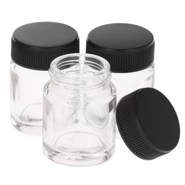 - 1pc Airbrush Jar - High-Quality Glass Bottles for Smooth Paint Application
