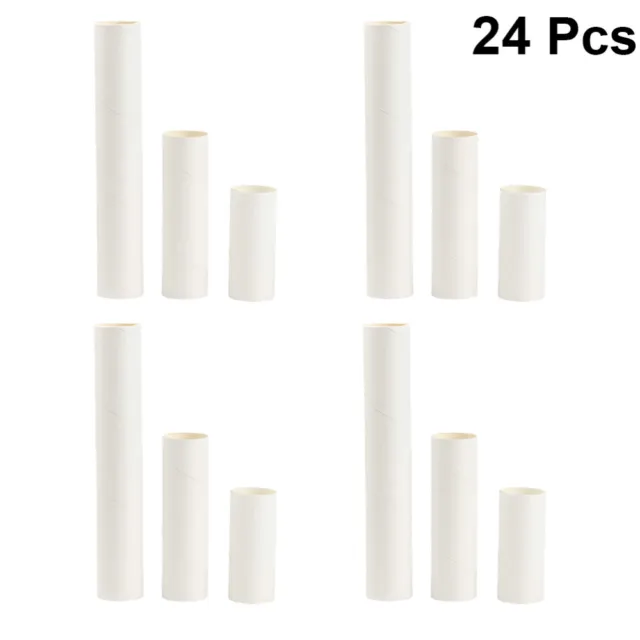 24 pz tubo di cartone imballaggio tubi Kraft Push carta bambino