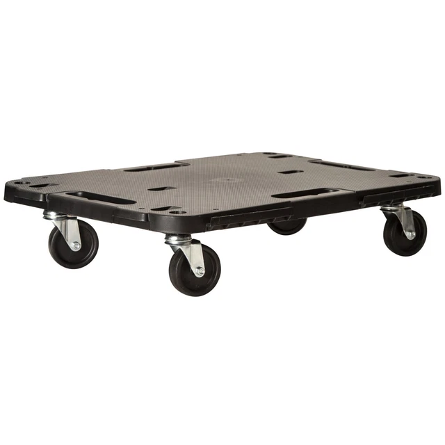 Pedana carrellino con ruote nera 48x29x4 cm portata 300 kg Artplast Dolly L4829N