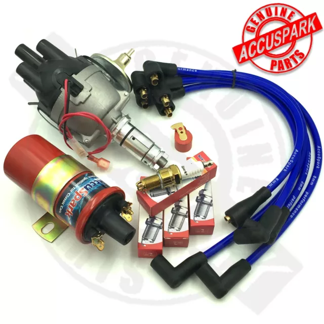 MGB Electronic Distributor and Ignition  pack with Blue leads sports coil 62-74