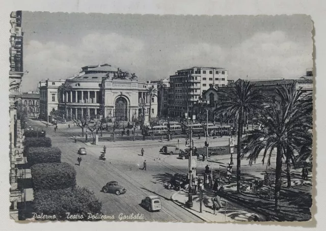 85492 Cartolina - Palermo - Teatro Politeama Garibaldi - VG 1955