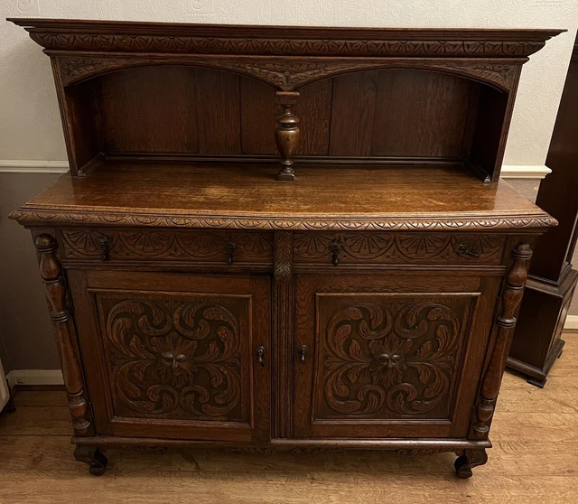 Antique oak sideboard used