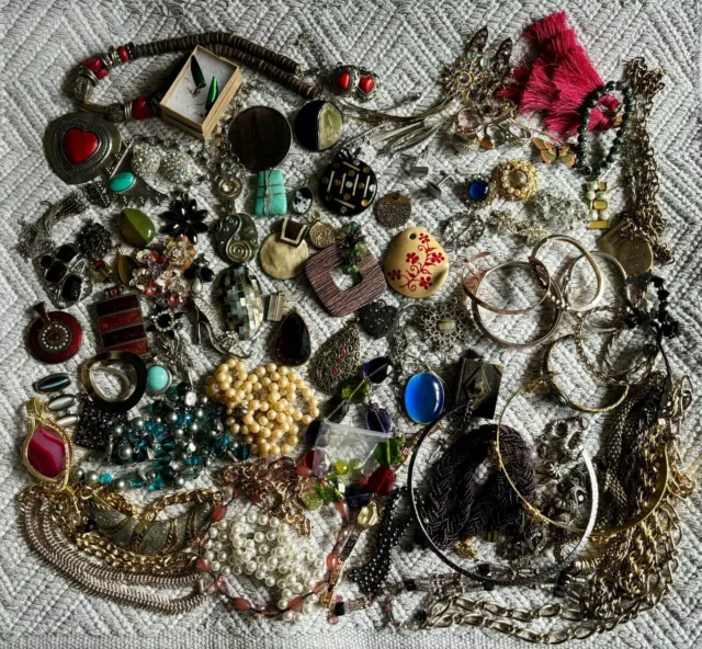 Job Lot Vintage / Modern Costume Jewellery 1.8kg