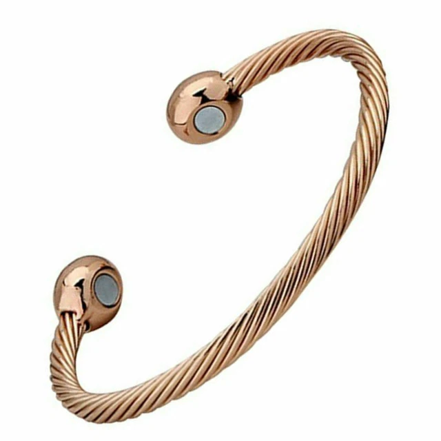 Bracelet Jonc Berbère En Cuivre/bronze - Diamètre 7 Cm - Bijou Femme Afrique Du Nord Occasion