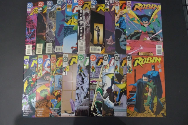 Robin Related Comics: Robin 1-5, Robin Ii: 1-4, Nightwing + More - Lot Of (19)