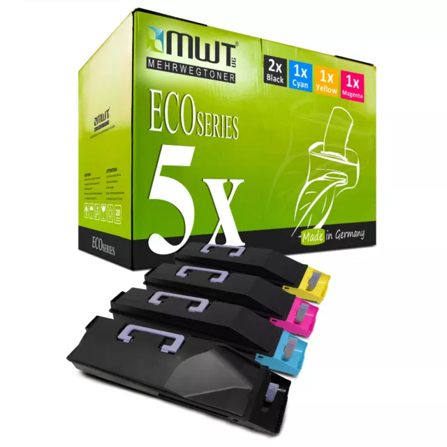 5x MWT Eco Cartuccia per Kyocera Taskalfa 500-ci 400-ci 552-ci