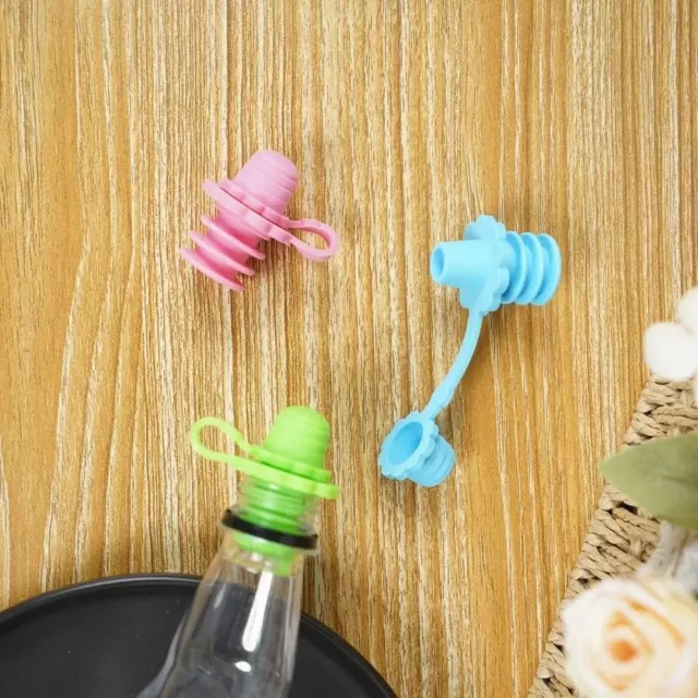 Flow Control Silicone Bottle Top Spout  Protects Humans Mouth
