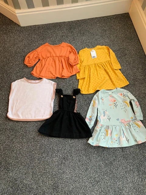 Baby girl top/dress bundle Size 12-18 months Zara, next, h&m