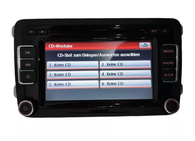 VW Autoradio RCD510 RDS CD AUX Golf für Passat Jetta Touran Caddy POLO Tiguan DE