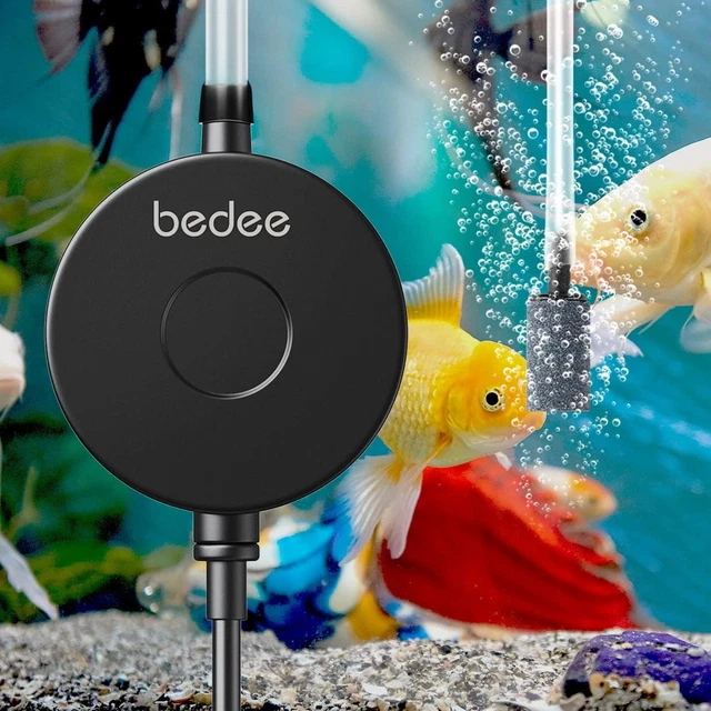 bedee Aquarium Air Pump, High Energy Saving Oxygen Mini Fish Tank Air Pump, Ult