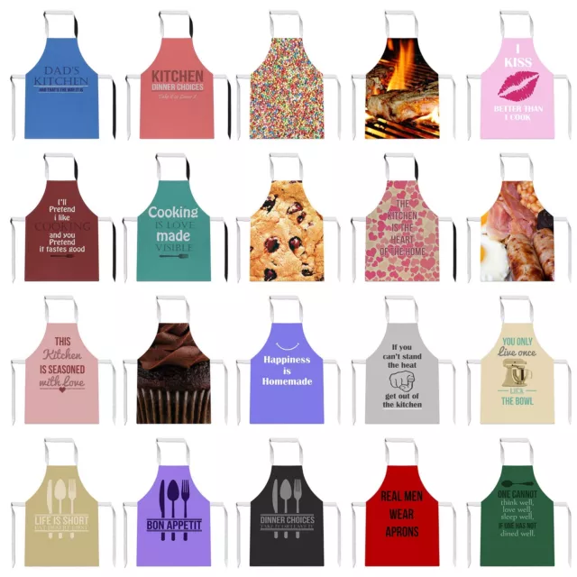 Novelty Mens Womens Kitchen Baking Aprons Tabard Cook Wear Apron Funny BBQ Bake